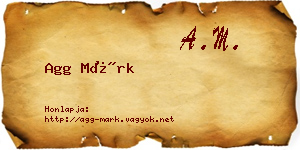 Agg Márk névjegykártya